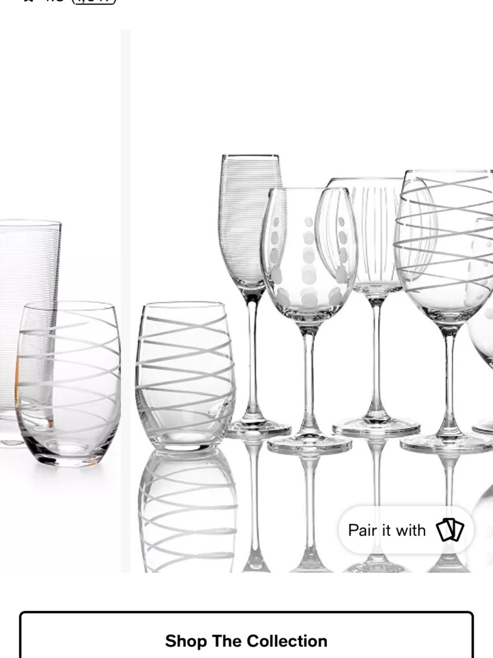 Mikasa Clear cheer  Champagne Flutes - Set of 8